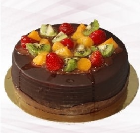 9-12 Kişilik Karışık Meyveli Yaş Pasta İzmir pasta