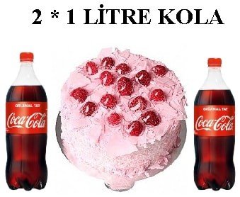Frambuazlı Yaş Pasta ve 2 Litre Cola Avantajı İzmir pasta