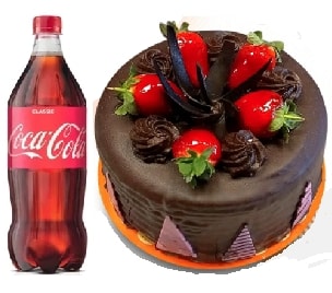 Yuvarlak Çikolatalı Pasta Doğum Günü İzmir pasta